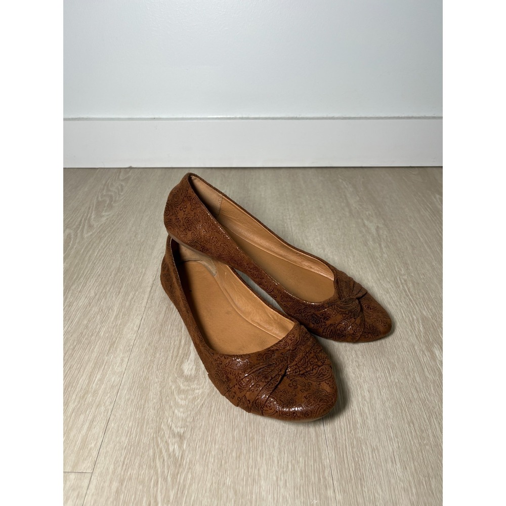 Womens 9 Brown Ballet Flats Minimalist Quiet Luxury Old Money